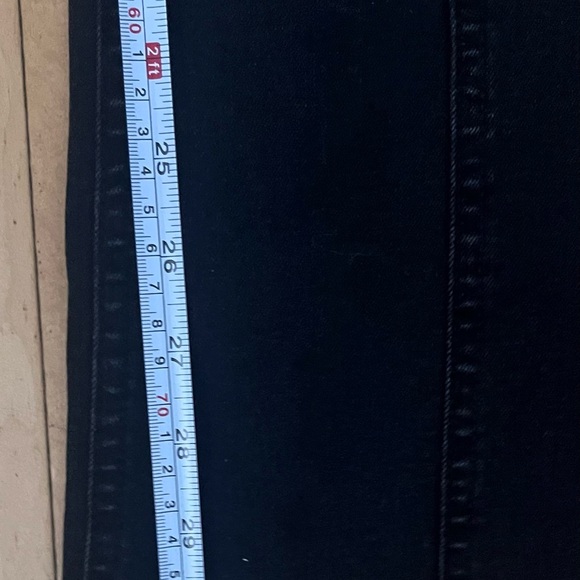 Black Flare bottom denim pants - Picture 6 of 6